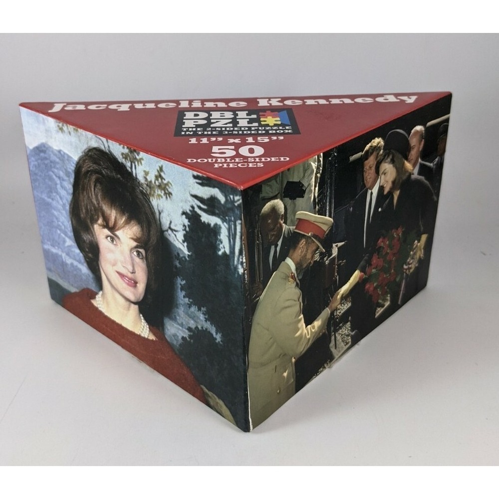 Two Sided Jacqueline Kennedy DBL PZL Puzzle 50 Pieces‎ 11" X 15"